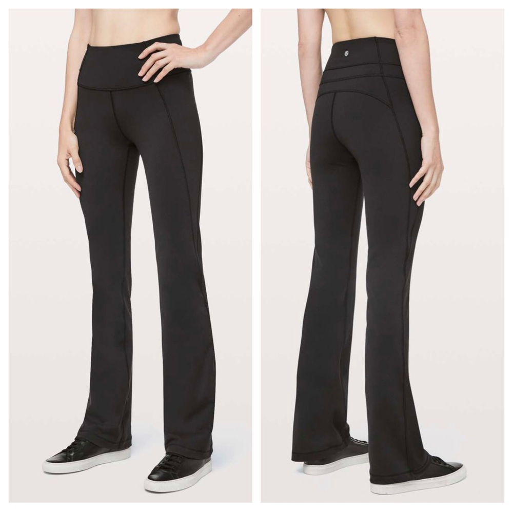 Lululemon Groove Pant Bootcut Short 28” Flare Leggings Full-On Luon Black